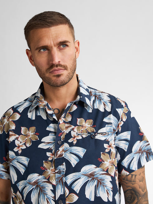 Petrol Short Sleeve Shirt M1050-SIS418